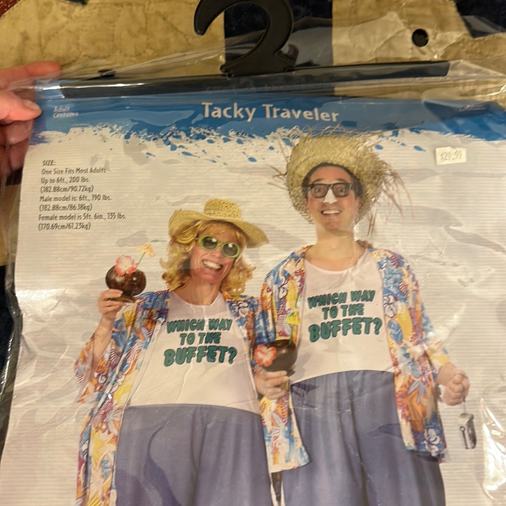 Tacky Traveler Costume, Unisex, Halloween
